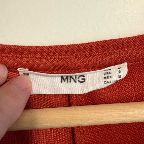 Mango burnt orange/red cut out dress - Picture 3 of 4